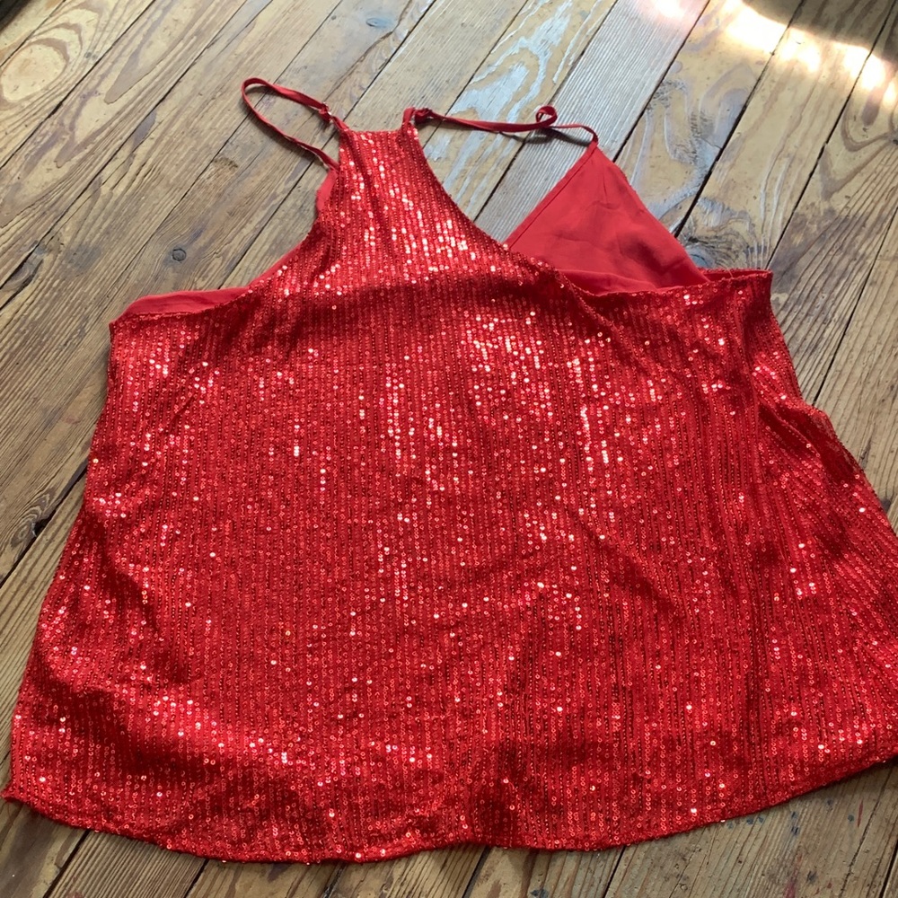 Red Sequin Top - Picture 3 of 3
